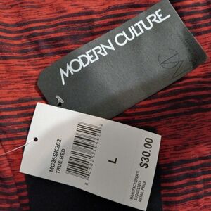 Modern Culture Red Striped Shirt